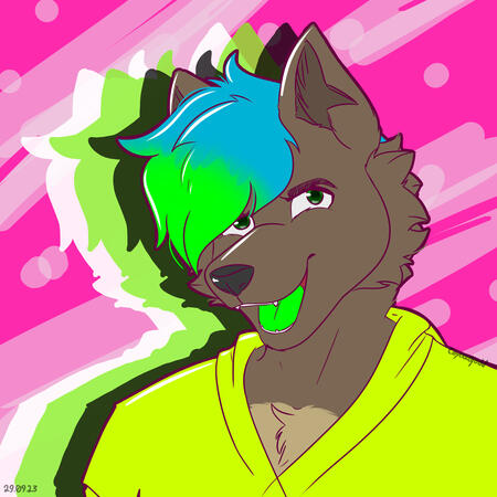 Flat colour with background